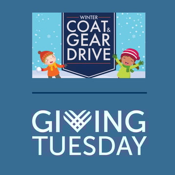 Giving Tuesday and Coat Drive Newsletter  Graphic