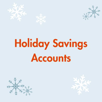 Holiday Savings Account Newsletter graphic